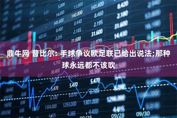 鼎牛网 普比尔: 手球争议欧足联已给出说法;那种球永远都不该吹